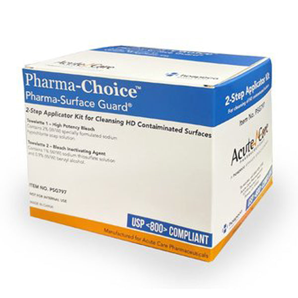 Pharma-Surface Guard Spill Clean Kit 2-Step Applicator Kit For Cleansing HD Contaiminated Surfaces