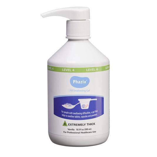Phazix Pill Swallowing Gel Level 4 (Extremely Thick) Vanilla Flavor 500 mL