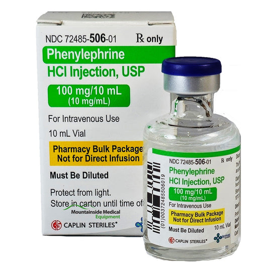 Phenylephrine Hydrochloride Injection 10 mL Single-Dose Vial by Armas Pharma (RX)