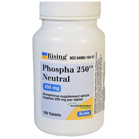 Phospha 250 Neutral Phosphorus Supplement Tablets, 100 Count (Rx)
