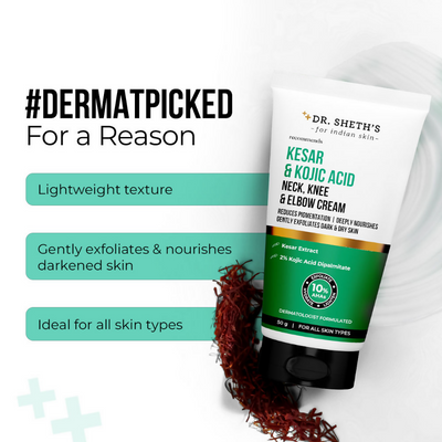 Dr. Sheth's Kesar & Kojic Acid Neck Knee & Elbow Cream