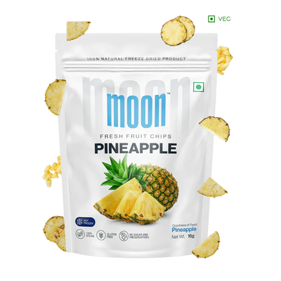 Moon Freeze Dried Pineapple Cubes | 16 gms