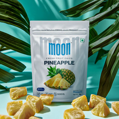 Moon Freeze Dried Pineapple Cubes | 16 gms