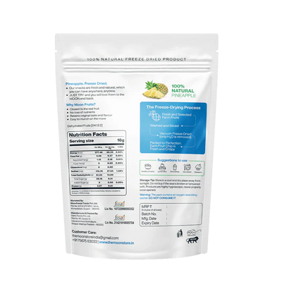 Moon Freeze Dried Pineapple Cubes | 16 gms