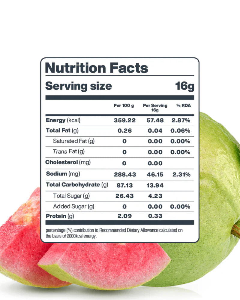 Moon Freeze Dried Pink Guava Cubes | 16 gms