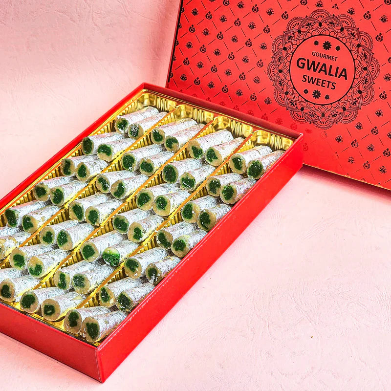Gwalia Sweets Pista Roll - 500 gms