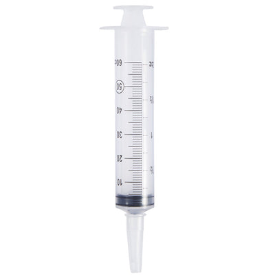 Piston Irrigation Syringe 50 cc Flat Top with Catheter Tip