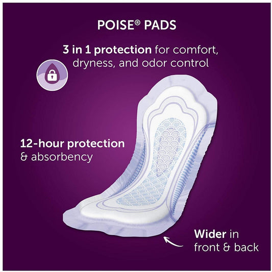 Poise Maximum Absorbency Pads Long Length 39/pk