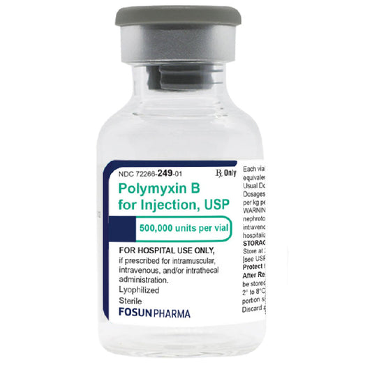 Polymyxin B Sulfate for injection 500,000 Units Per Vial