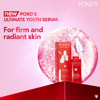 Ponds Age Miracle Ultimate Youth Serum 10% Retinol Bakuchiol Complex (28 ml)