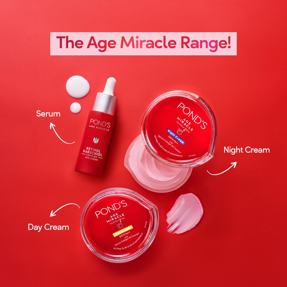 Ponds Age Miracle Ultimate Youth Serum 10% Retinol Bakuchiol Complex (28 ml)