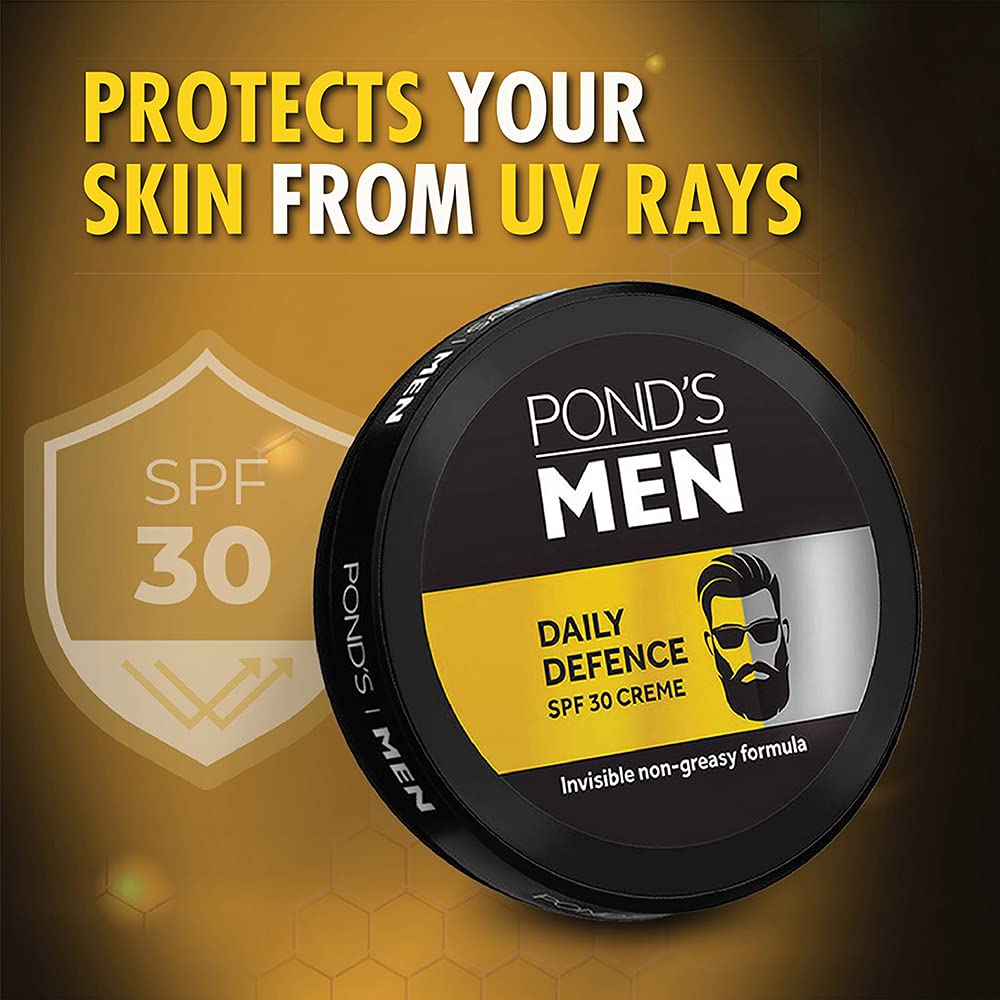 Ponds Men Daily Defence SPF 30 Face Creme, Non-Greasy Formula, Rich In Vitamin (55 gm)