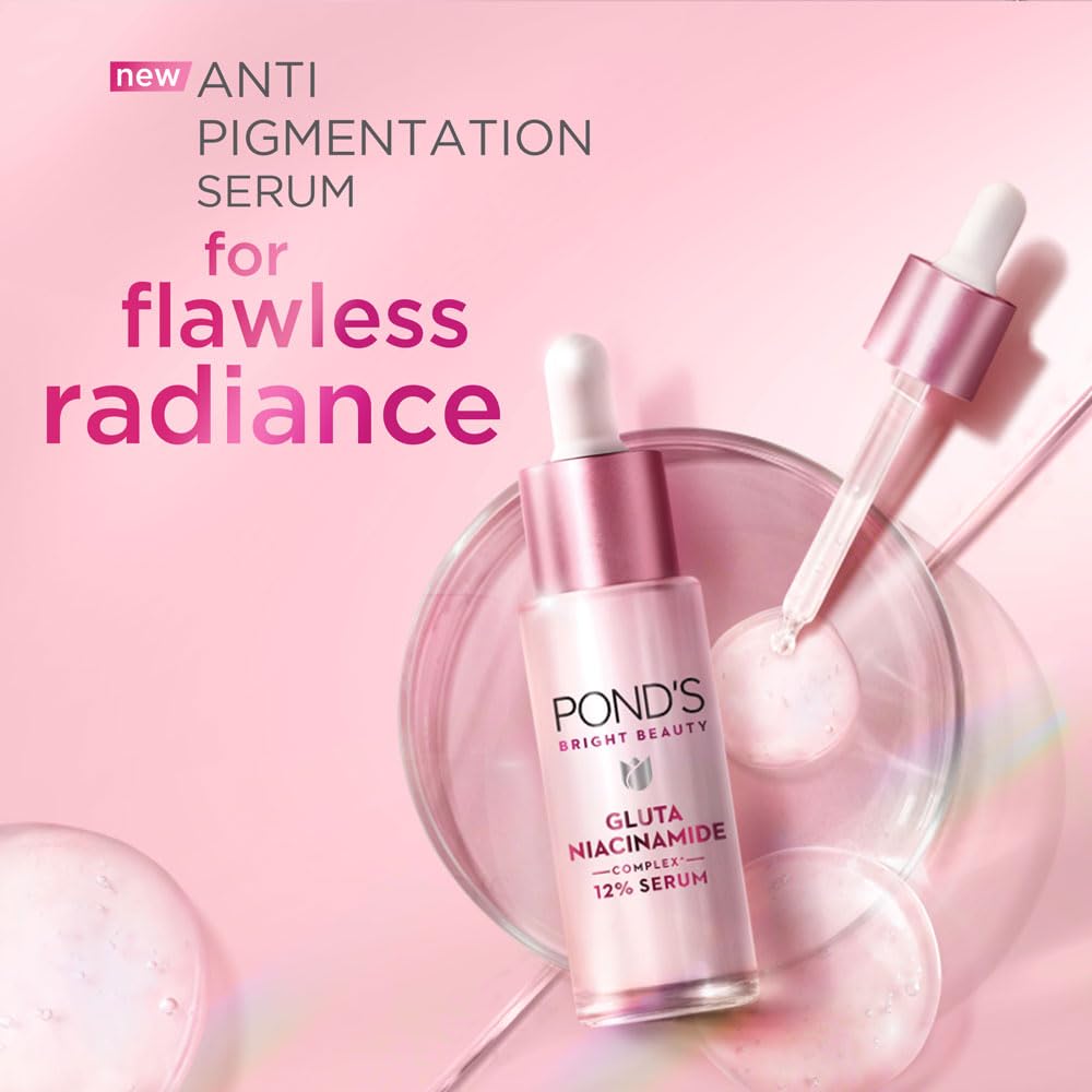 Pond's Bright Beauty Anti-Pigmentation Serum with 12% Gluta- Niacinamide Complex (14 ml)
