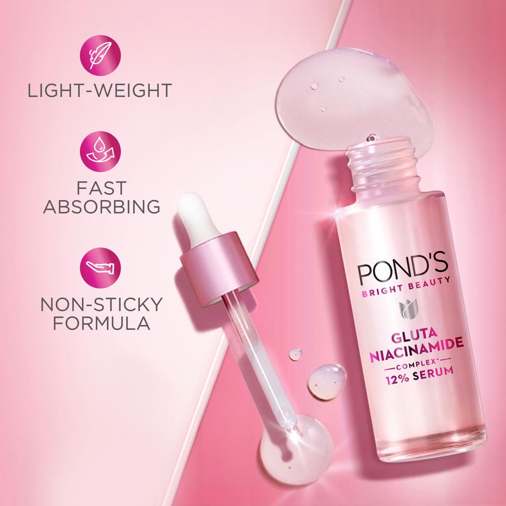 Pond's Bright Beauty Anti-Pigmentation Serum with 12% Gluta- Niacinamide Complex (14 ml)