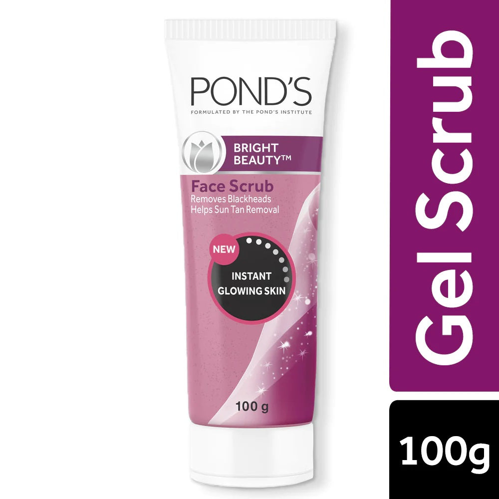 Ponds Bright Beauty Face Scrub, Remove Blackheads & Sun Tan (100 gm)