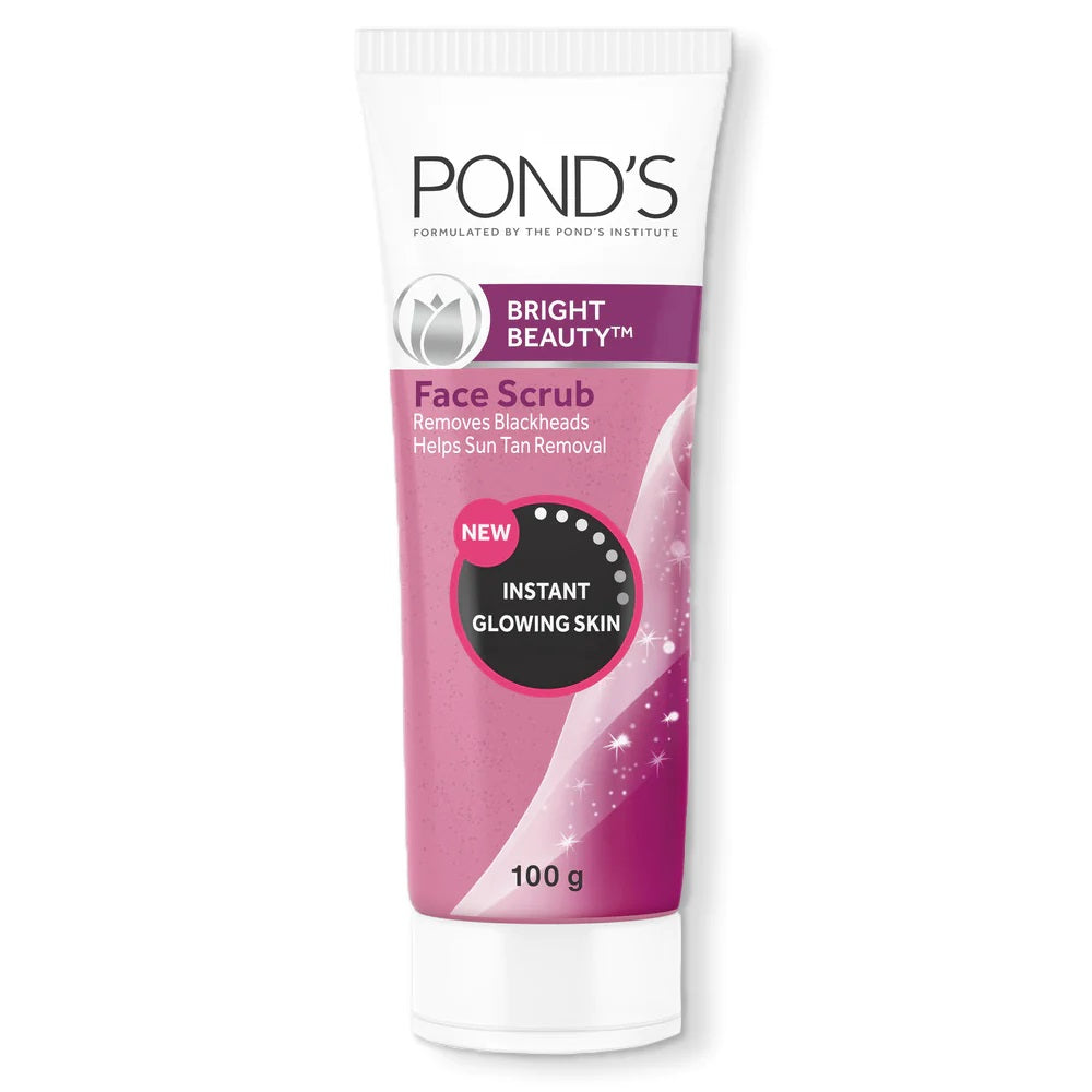 Ponds Bright Beauty Face Scrub, Remove Blackheads & Sun Tan (100 gm)