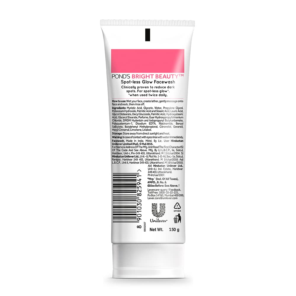 Ponds Bright Beauty Spotless Glow Facewash with Vitamin B3