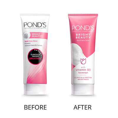 Ponds Bright Beauty Spotless Glow Facewash with Vitamin B3