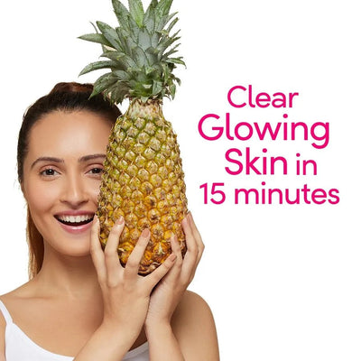 Ponds Vitamin C Duo Sheet Mask, With Pineapple Extract For Clear Glowing Skin (25 ml)