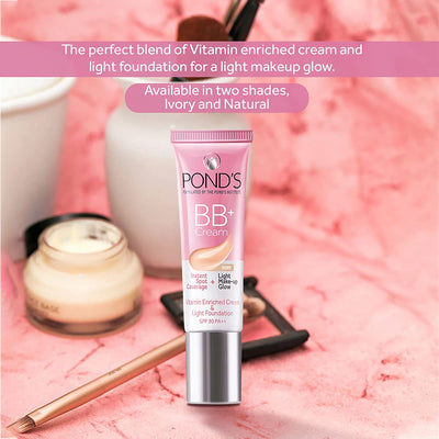 Pond’s BB+ Cream, Instant Spot Coverage + Light Make-Up Glow - Ivory