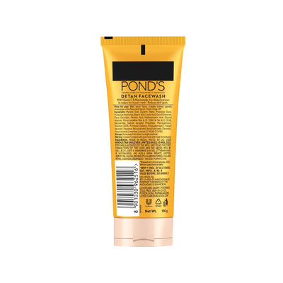 Ponds Detan Facewash With Brightening Vitamin C & Niacinamide (100 gm)