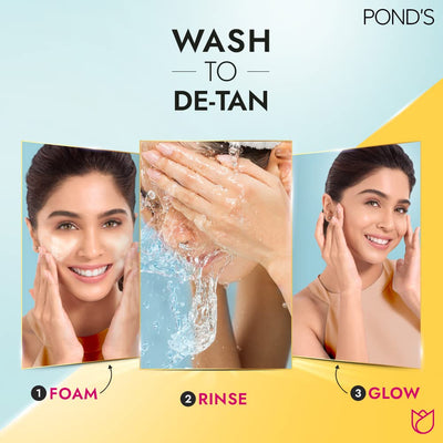 Ponds Detan Facewash With Brightening Vitamin C & Niacinamide (100 gm)