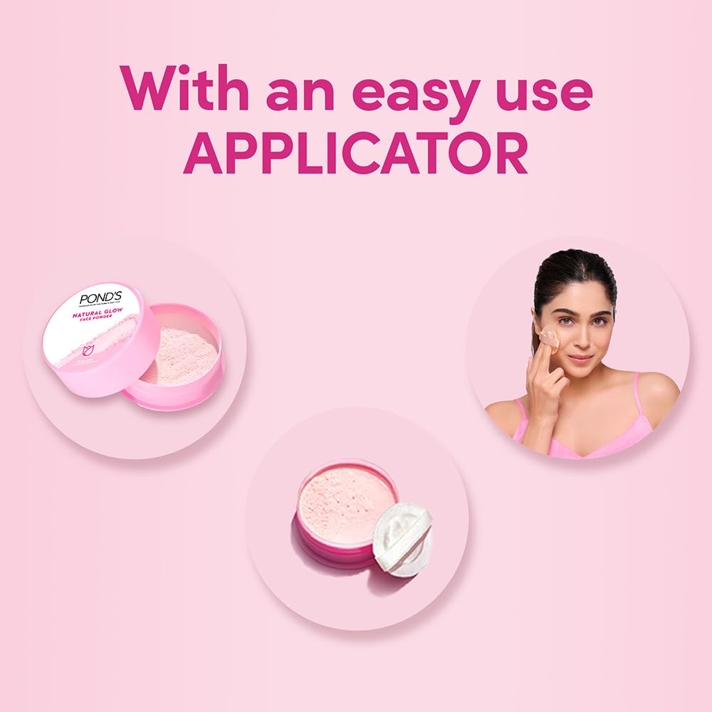 Ponds Natural Glow Face Powder, Pink Glow (30 gm)