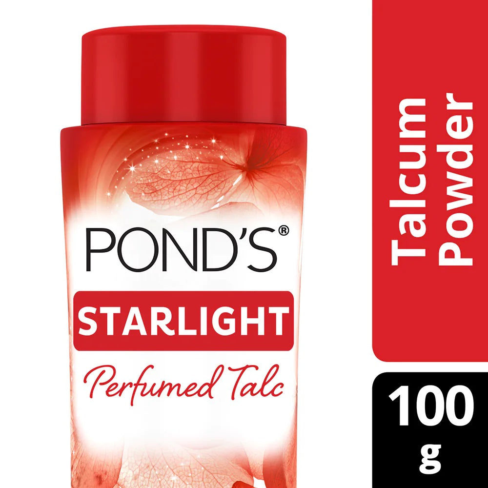 Ponds Starlight Talcum Powder, With Orchid & Jasmine Notes