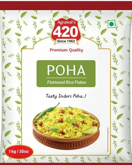 Premium Agrawal 420 Poha 1kg Pack