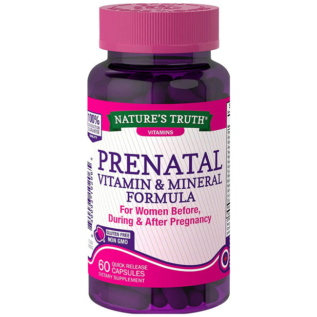 Prenatal Vitamins and Mineral Formula with Folic Acid for Before and After Pregnancy, 60 Capsules