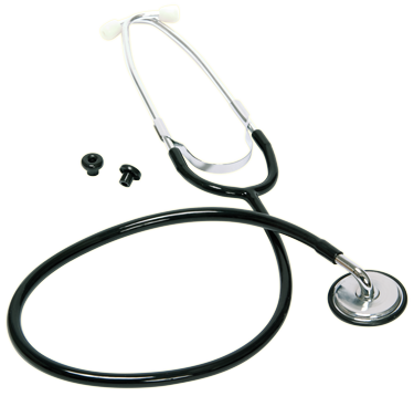 Bowles Single Head Stethoscope, Black