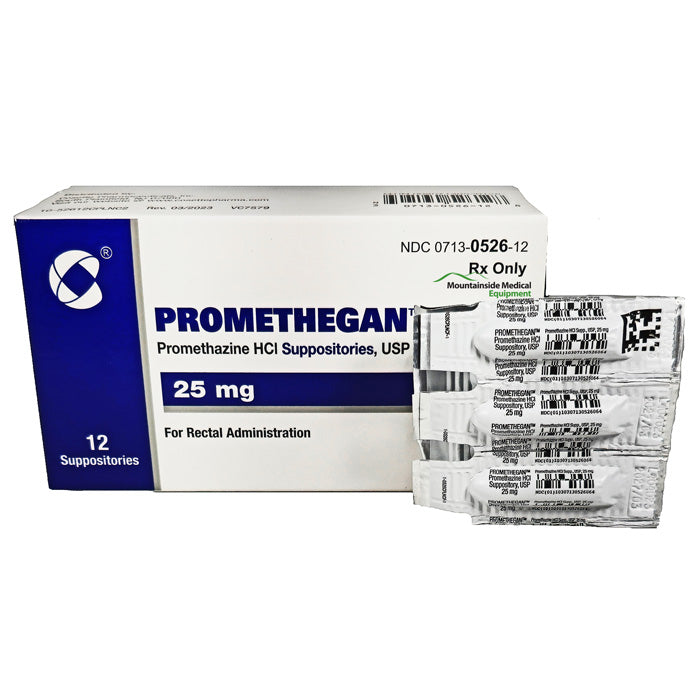 Promethegan Promethazine HCL Suppositories 25 mg, 12 Count **Refrigerated (Rx)