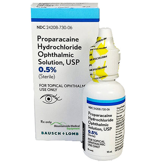Proparacaine Hydrochloride Ophthalmic Solution 0.15% Eye Drops 15 mL ** Refrigeration Required (RX)
