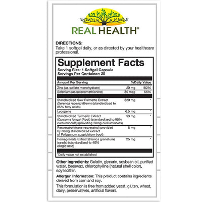 Prostate Complete Prostate Health Support Supplement with Beta Sitosterol, 30 Count
