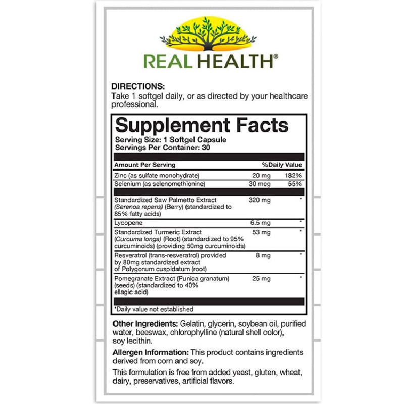 Prostate Complete Prostate Health Support Supplement with Beta Sitosterol, 30 Count