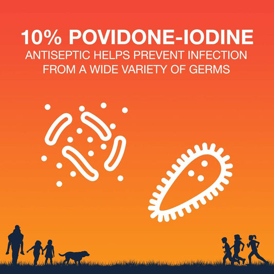 Betadine Antiseptic Solution Povidone Iodine 10% , 8 oz