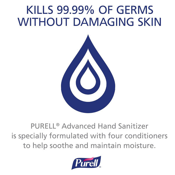 Purell Advanced Hand Sanitizer Refreshing Gel 8 oz Pump Bottle