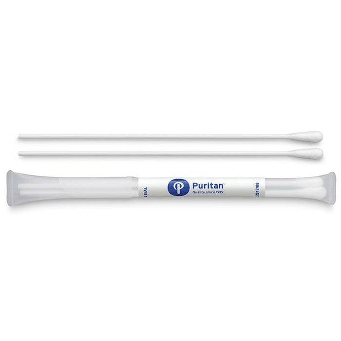 Puritan Dry Transport Swab System, Polyester Tipped Applicator with Polystyrene Handle 6", Sterile, 2 per Tube, 100/Box