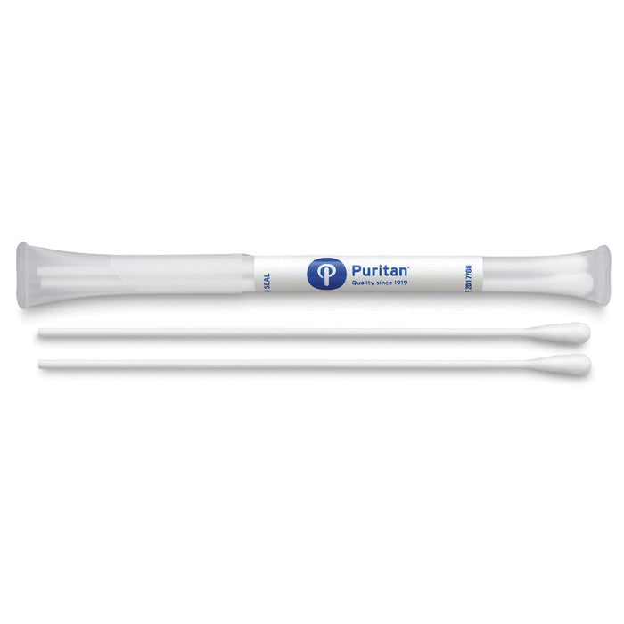 Puritan Dry Transport Swab System, Polyester Tipped Applicator with Polystyrene Handle 6", Sterile, 2 per Tube, 100/Box
