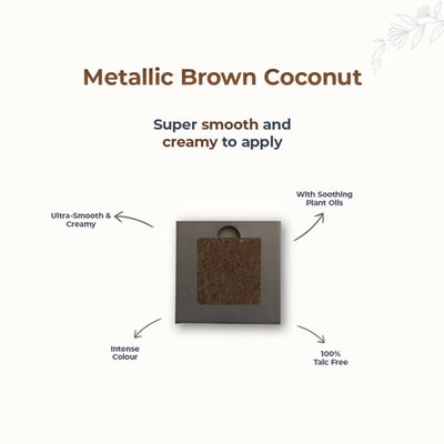 Disguise Satin Smooth Eyeshadow Squares - Metallic Brown Coconut 212