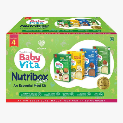 BabyVita Arbanox Nutribox Prime Essential Meals For Little Ones Variety of Nutrient-Packed Powders Combo