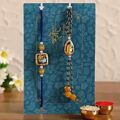 Bhaiya Bhabhi Luxury Rakhi Set & Assorted Delights Combo Pack
