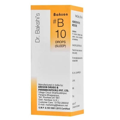 Bakson's Homeopathy B10 Drops (Sleep)