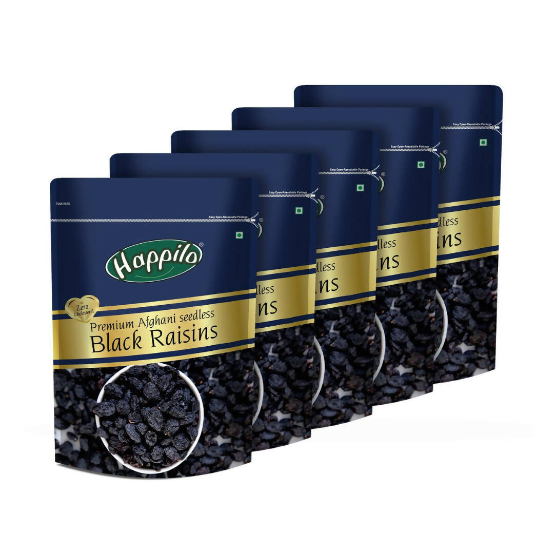 Happilo Premium Seedless Afghani Black Raisins – Himkhand