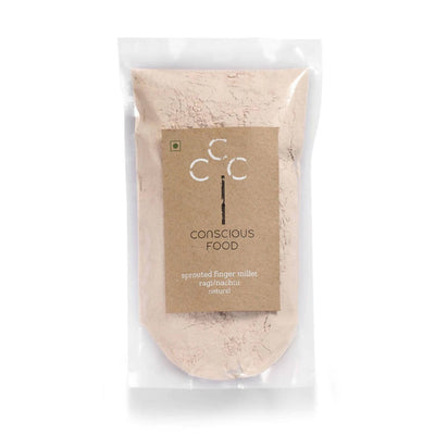 Conscious Food Sprouted Finger Millet Flour (Ragi/Nachni Atta)