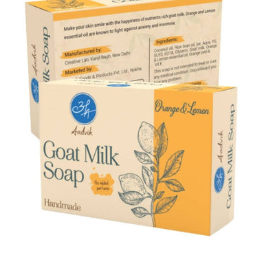 Aadvik Goat Milk Soap - Orange & Lemon