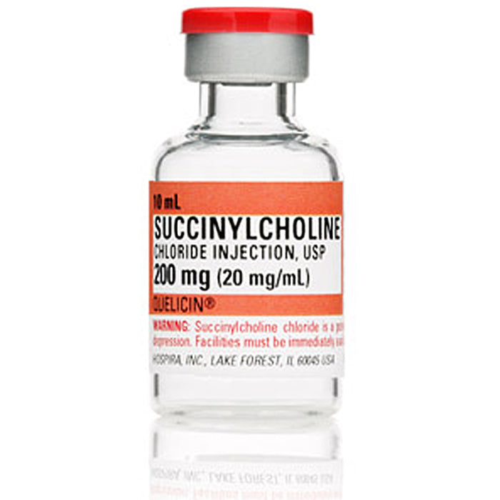 Quelicin (Succinylcholine Chloride Injection USP) 20mg/mL Multi-Dose Vial 10 mL x 25/Box **Refrigerated Item