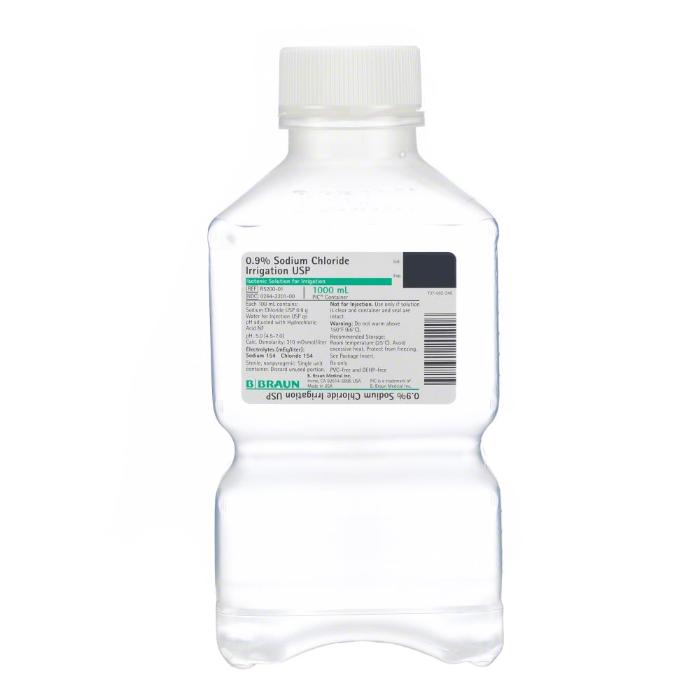 Sodium Chloride 0.9% Irrigation Solution 1000 mL Bottle EACH