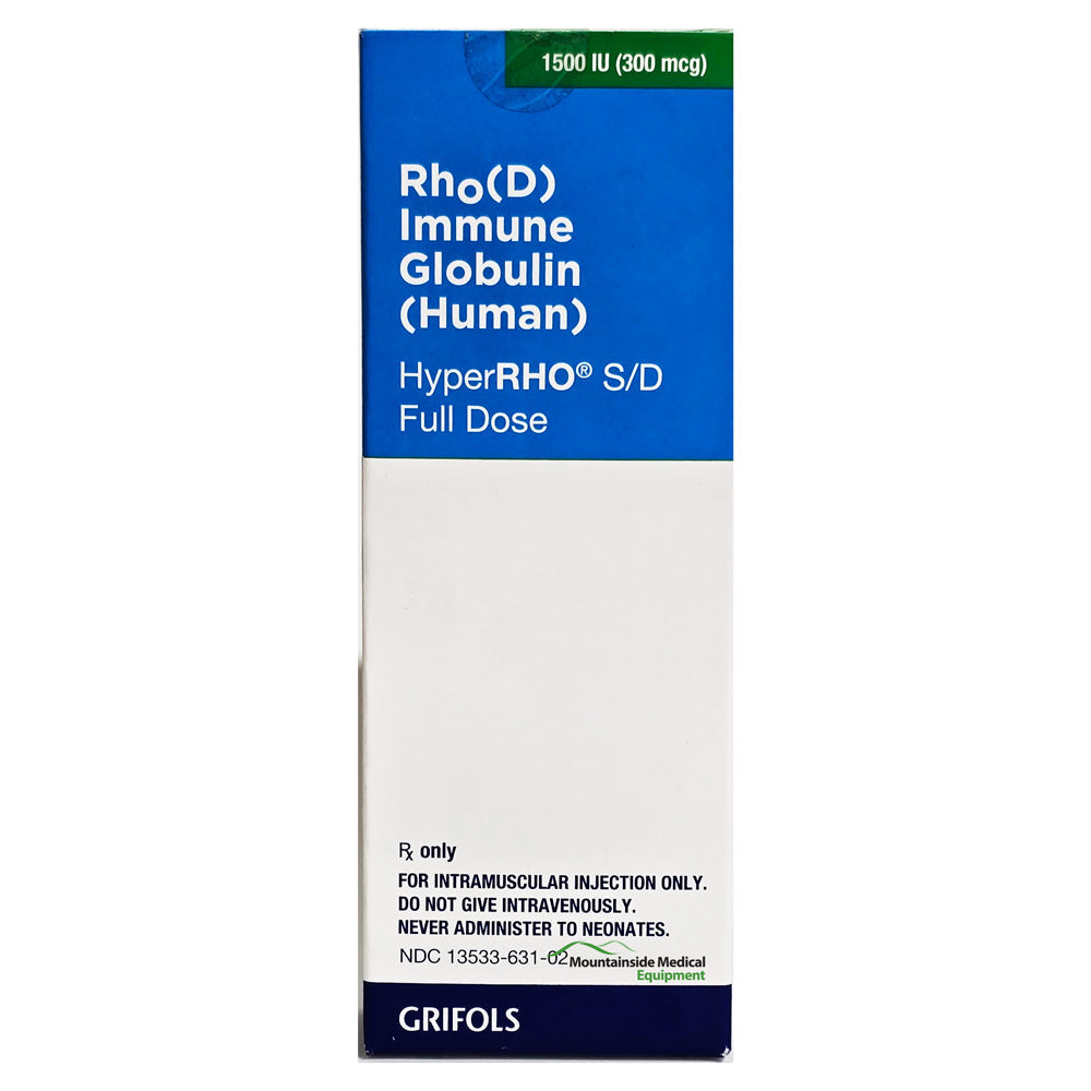 HyperRHO S/D WHS, Immune Globulin Full-Dose  300U (300 MCG) Prefilled Syringe 1/Box (Rx) *Refrigerated*