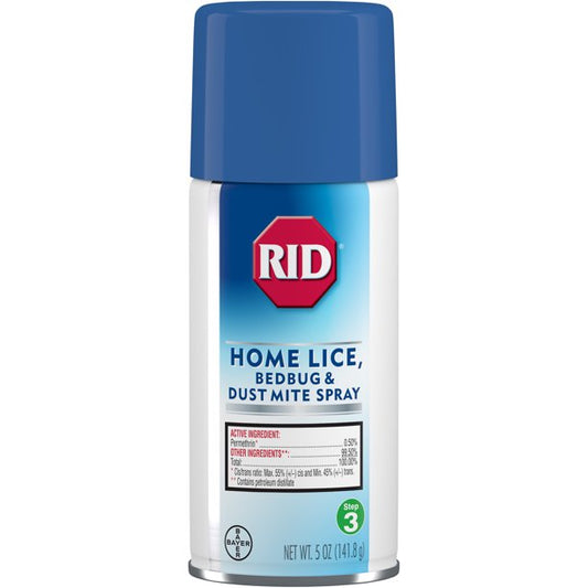 RID Home Lice Treatment Spray for Lice, Bed Bugs & Dust Mites 5 oz